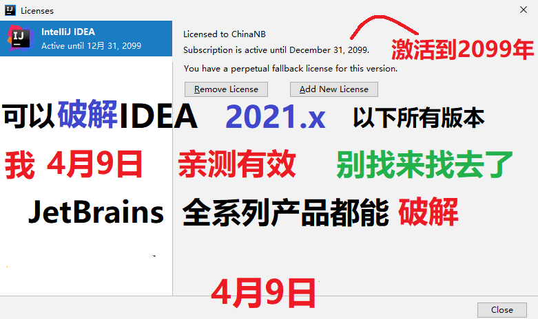 【优选软件】Jetbrains系列产品激活文件