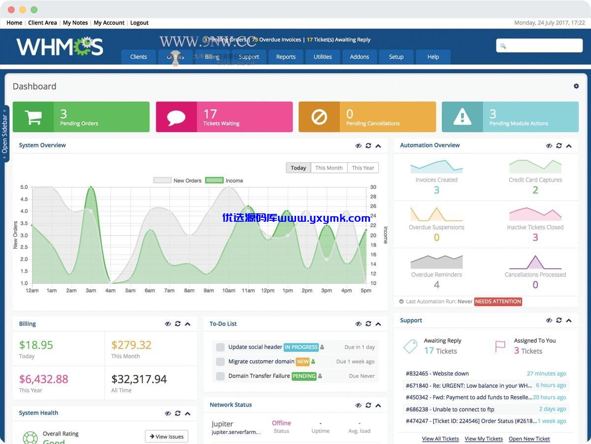 【万弘资源】WHMCS v8.2.0 - 开心版授权安装