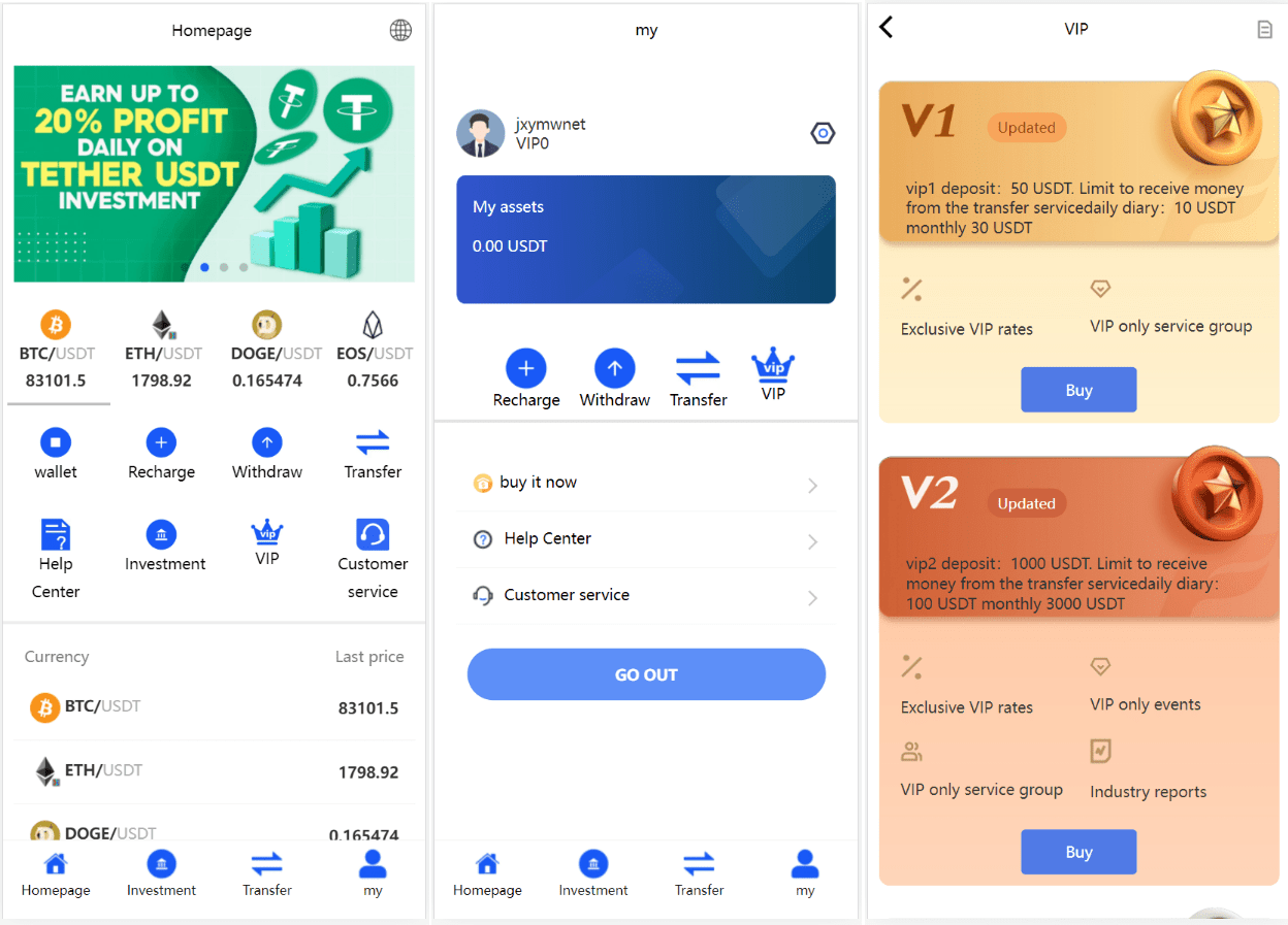 【万弘资源】新版本多语言USDT虚拟币投资理财系统源码